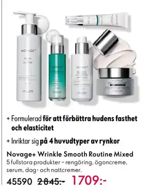 Oriflame Novage+ Wrinkle Smooth Routine Mixed erbjuda