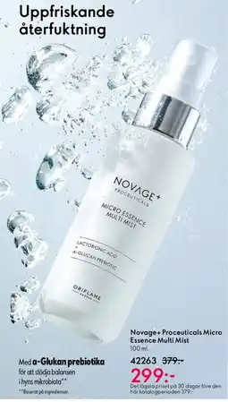 Oriflame Novage+ Proceuticals Micro Essence Multi Mist erbjuda