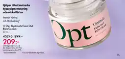 Oriflame Opt Optimals Even Out Rich Cream erbjuda