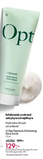 Oriflame Opt Optimals Exfoliating Face Scrub erbjuda