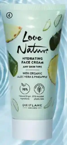 Oriflame Love Nature Hydrating Face Cream with Organic Aloe Vera & Pineapple erbjuda