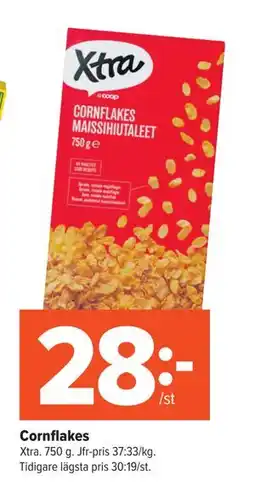Coop Extra Cornflakes erbjuda