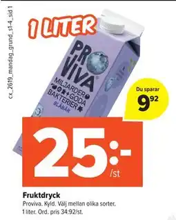 Coop Extra Fruktdryck erbjuda