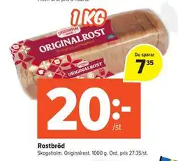 Coop Extra Rostbröd erbjuda
