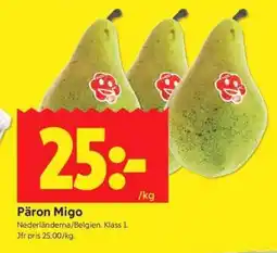 ICA Supermarket PÄRON MIGO erbjuda