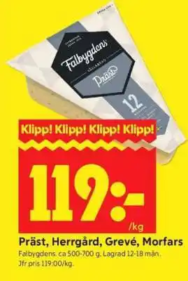 ICA Supermarket Präst, Herrgård, Grevé, Morfars erbjuda