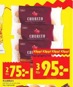 ICA Supermarket Chorizo erbjuda