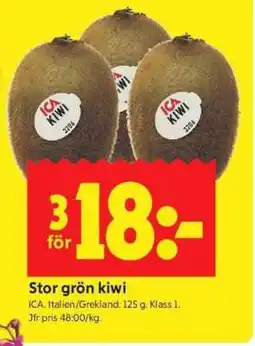ICA Supermarket STOR GRÖN KIWI erbjuda