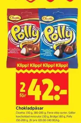 ICA Supermarket Chokladpåsar erbjuda