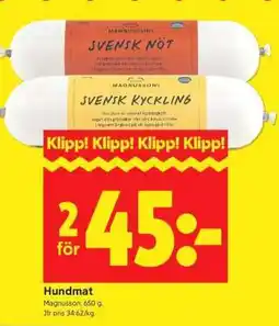 ICA Supermarket Hundmat erbjuda