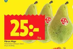ICA Supermarket PÄRON MIGO erbjuda