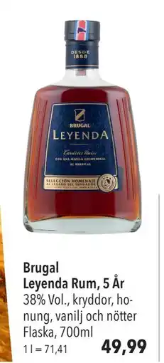 Citti Brugal Leyenda Rum, 5 År, EUR 49.99 erbjuda