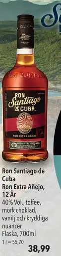 Citti Ron Santiago de Cuba Ron Extra Añejo, 12 År, EUR 38.99 erbjuda