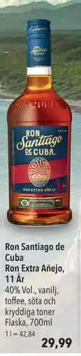 Citti Ron Santiago de Cuba Ron Extra Añejo, 11 År, EUR 29.99 erbjuda