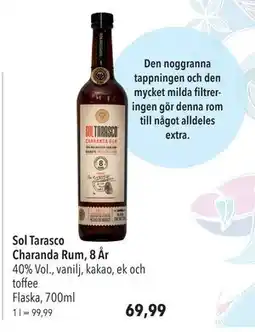 Citti Sol Tarasco Charanda Rum, 8 År, EUR 69.99 erbjuda
