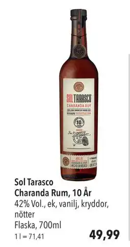 Citti Sol Tarasco Charanda Rum, 10 År, EUR 49.99 erbjuda
