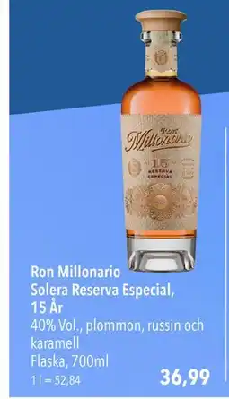 Citti Ron Millonario Solera Reserva Especial, 15 År, EUR 36.99 erbjuda