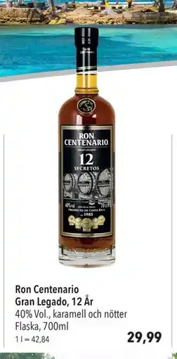 Citti Ron Centenario Gran Legado, 12 År, EUR 29.99 erbjuda