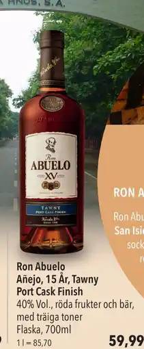 Citti Ron Abuelo Añejo, 15 År, Tawny Port Cask Finish, EUR 59.95 erbjuda