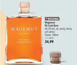 Citti Wagemut PX Cask Rum, EUR 34.99 erbjuda