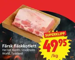 Nya Pulsen Färsk fläskkotlett erbjuda
