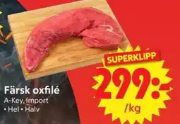 Nya Pulsen Färsk oxfilé erbjuda