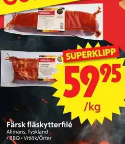Nya Pulsen Färsk fläskytterfilé erbjuda