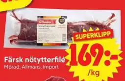 Nya Pulsen Färsk nötytterfilé erbjuda