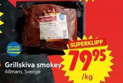 Nya Pulsen Allmans Grillskiva smokey erbjuda