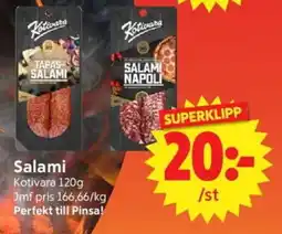 Nya Pulsen Kotivara Salami erbjuda