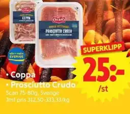 Nya Pulsen Scan Coppa • Prosciutto Crudo erbjuda