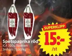 Nya Pulsen ICA Spetspaprika röd erbjuda