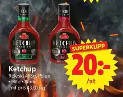 Nya Pulsen Roleski Ketchup erbjuda