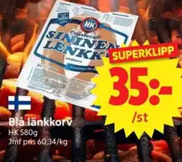 Nya Pulsen HK Blå länkkorv erbjuda