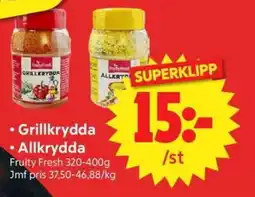 Nya Pulsen Fruity Fresh • Grillkrydda • Allkrydda erbjuda