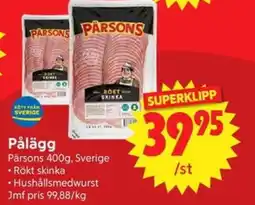 Nya Pulsen Pärsons Pålägg erbjuda