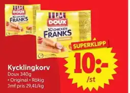 Nya Pulsen Doux Kycklingkorv erbjuda