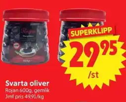 Nya Pulsen Rojan Svarta oliver erbjuda