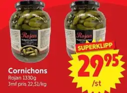 Nya Pulsen Rojan Cornichons erbjuda