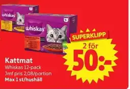 Nya Pulsen Whiskas Kattmat erbjuda