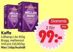 Nya Pulsen Löfbergs Kaffe erbjuda