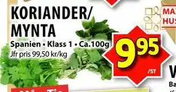 Matvärlden Tensta KORIANDER/ MYNTA erbjuda