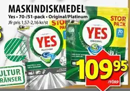 Matvärlden Tensta MASKINDISKMEDEL erbjuda