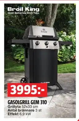 Bauhaus GASOLGRILL GEM 310 erbjuda