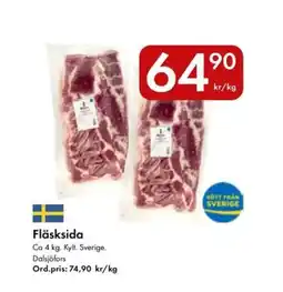 Snabbgross DALSJÖFORS Fläsksida erbjuda