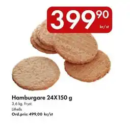 Snabbgross Hamburgare 24X150 g erbjuda