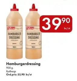 Snabbgross RYDBERGS Hamburgerdressing erbjuda
