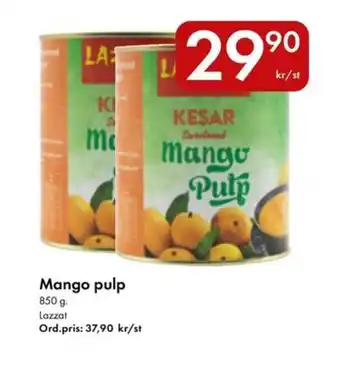 Snabbgross LAZZAT Mango pulp erbjuda