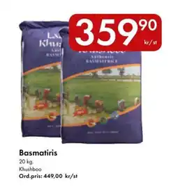 Snabbgross KHUSHBOO Basmatiris erbjuda