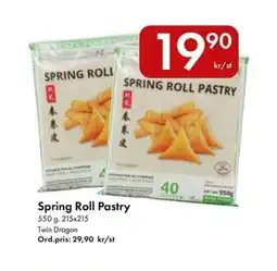 Snabbgross TWIN DRAGON Spring roll pastry erbjuda